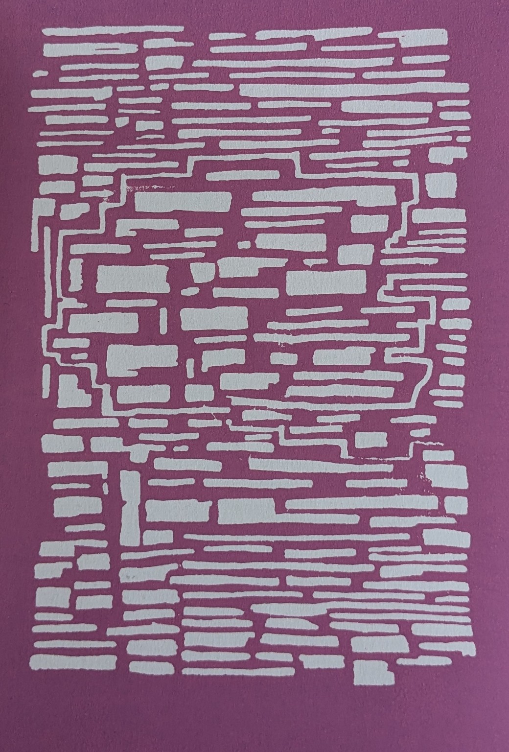 Linoldruck – Deleted Black Box (I)